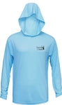 Tethered Skiff - Sky Blue LS Hooded - Blue Pill