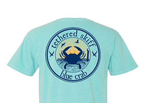 Tethered Skiff - Blue Crab - Chalky Mint - Comfort Colors - Tethered Skiff