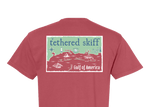 Tethered Skiff - Island Map - Crimson Red - Comfort Colors - Tethered Skiff