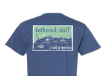 Tethered Skiff - Island Map - Navy Blue - Comfort Colors - Tethered Skiff