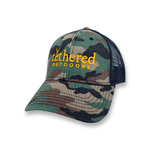 Camo Tethered Outdoors Trucker Hat